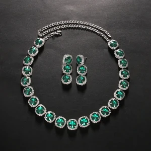 Necklace and Earrings Set for Women Wedding Gift